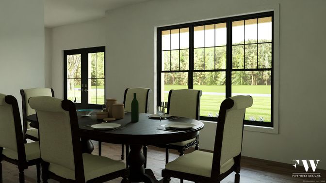 Dining room, Interior, Wood Texture Flooring