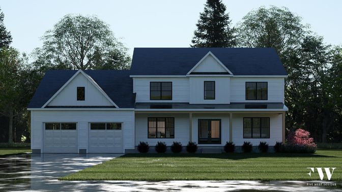 Attached, Exterior, Facade, Farmhouse