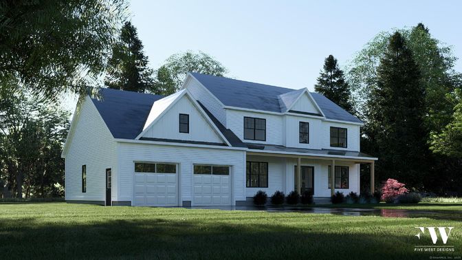 Attached, Exterior, Facade, Farmhouse