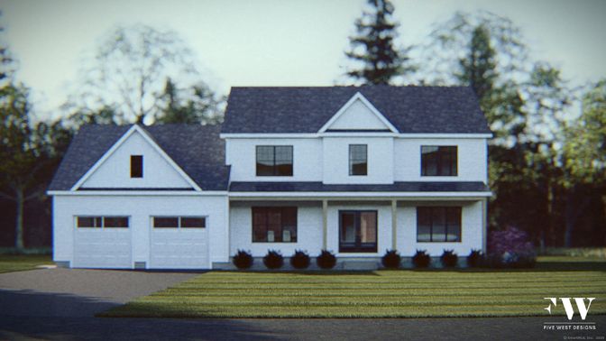 Attached, Exterior, Facade, Farmhouse