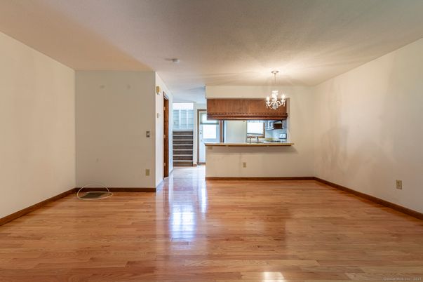 Chandelier, Empty room, Interior, Wood Texture Flooring