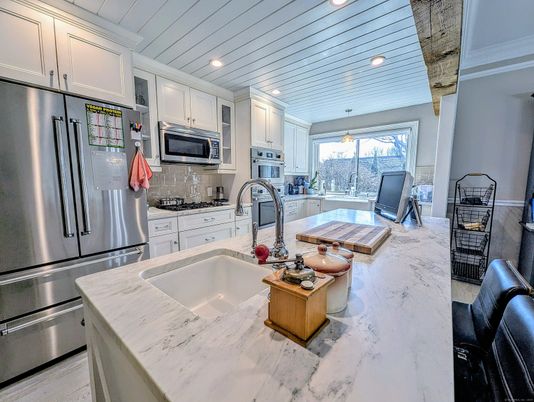 Interior, Kitchen, Recessed Lighting, Stainless Steel Appliances