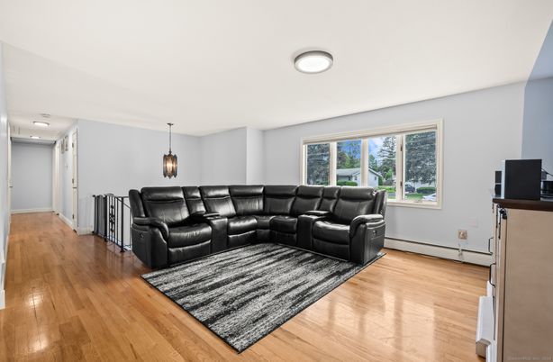 Interior, Living room, Pendant Lights, Wood Texture Flooring