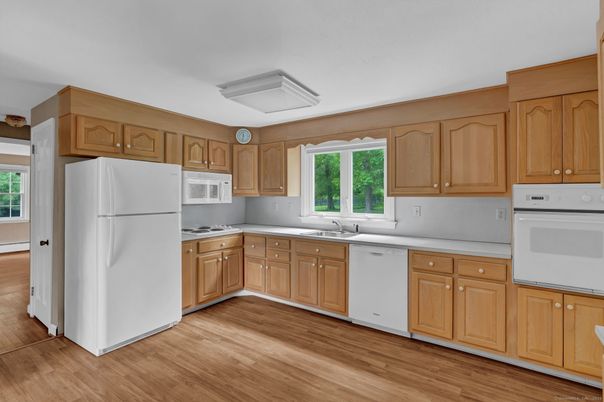 Interior, Kitchen, Wood Texture Flooring
