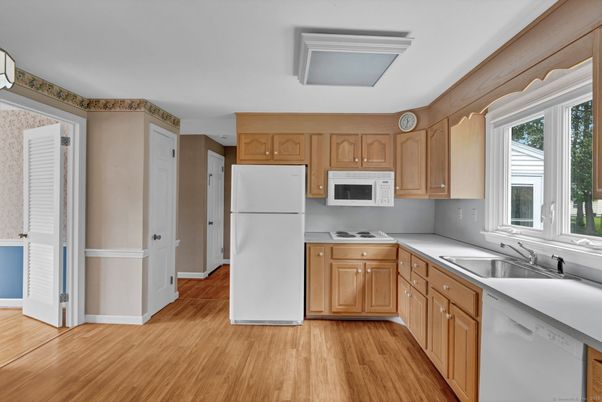Interior, Kitchen, Wood Texture Flooring