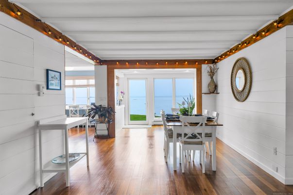 Dining room, Interior, Water, Wood Texture Flooring