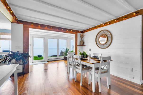 Dining room, Interior, Water, Wood Texture Flooring