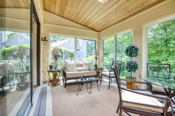 Interior, Sun Room, Wooden Ceilings