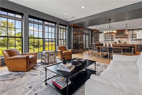 Dining room, Interior, Kitchen, Living room, Pendant Lights, Recessed Lighting, Wood Texture Flooring