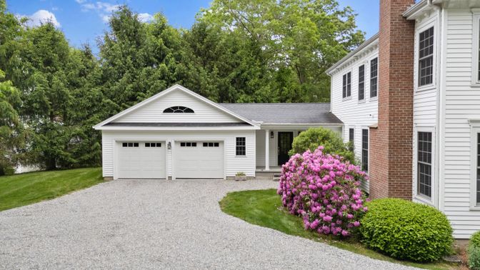 Attached, Exterior, Facade, Brick Facade, Farmhouse