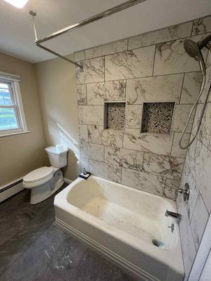 Bathroom, Interior, Marble Walls