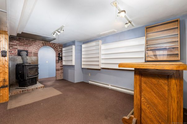 Empty room, Fireplace, Interior, Stone Walls