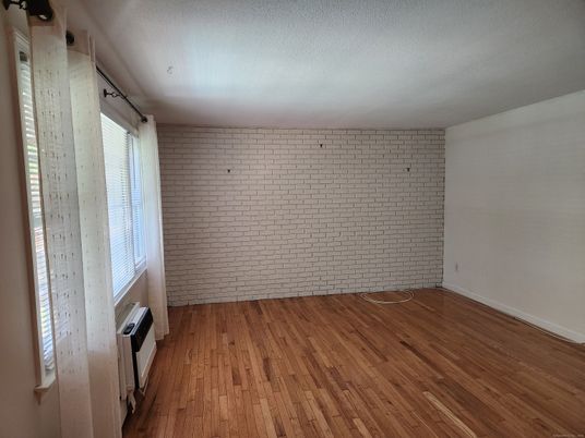 Empty room, Interior, Stone Walls, Wood Texture Flooring