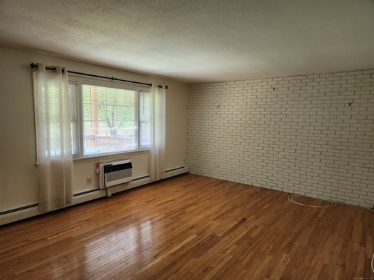 Empty room, Interior, Stone Walls, Wood Texture Flooring