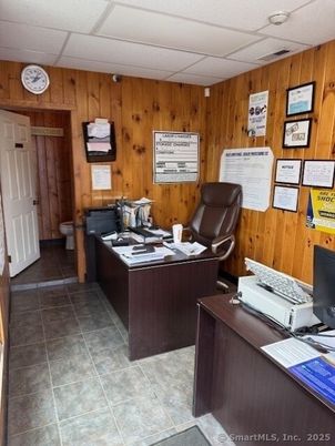 Home Office, Interior, Wooden Walls