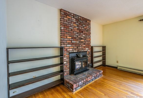 Fireplace, Interior, Stone Walls, Wood Texture Flooring