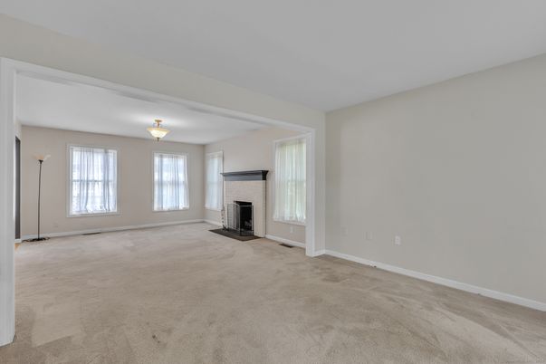 Empty room, Fireplace, Interior