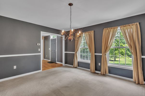Chandelier, Empty room, Interior, Pendant Lights, Wood Texture Flooring