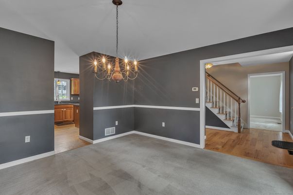 Chandelier, Empty room, Interior, Wood Texture Flooring