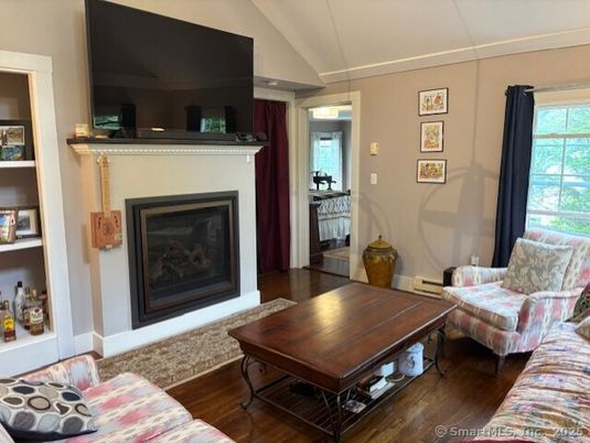 Fireplace, Interior, Living room, Wood Texture Flooring