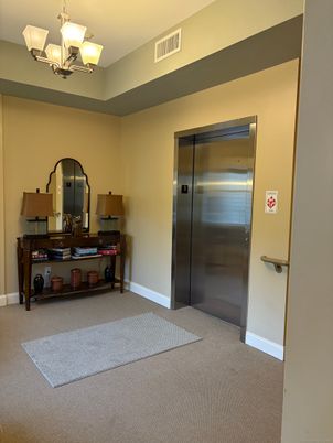 Chandelier, Elevator, Interior