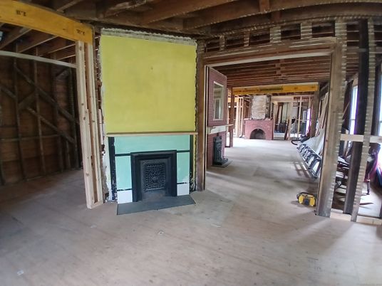 Fireplace, Interior, Wooden Beams