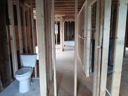 Bathroom, Interior, Wooden Beams