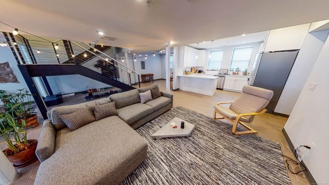 Interior, Kitchen, Living room, Recessed Lighting
