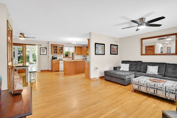 Interior, Kitchen, Living room, Wood Texture Flooring