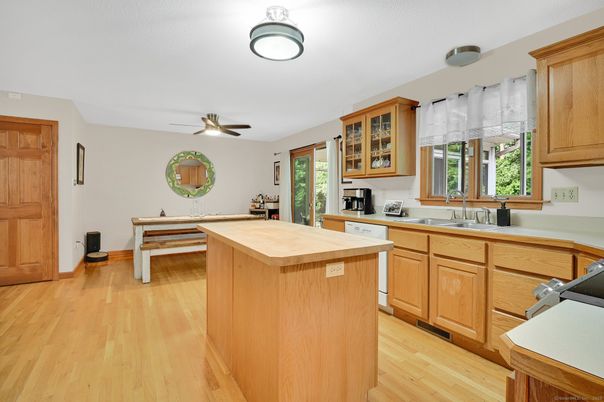 Interior, Kitchen, Wood Texture Flooring