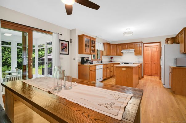 Interior, Kitchen, Wood Texture Flooring