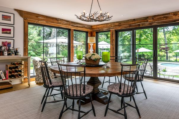 Chandelier, Dining room, Interior, Recessed Lighting