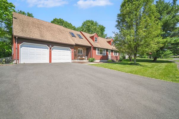 Attached, Exterior, Facade, Brick Facade, Cape Cod