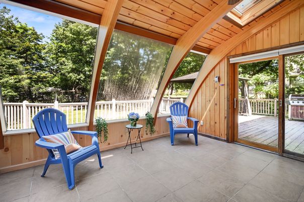 Exterior, Interior, Sun Room, Wooden Ceilings