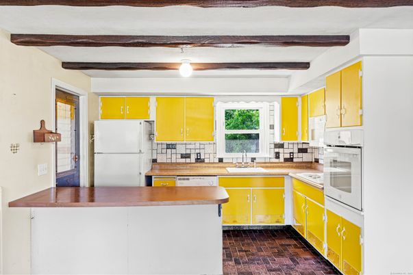 Interior, Kitchen, Wooden Beams