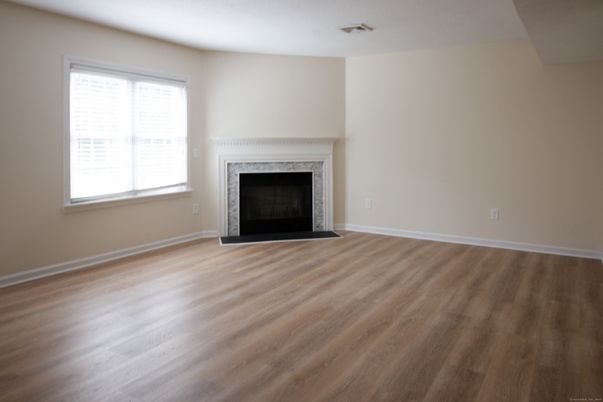 Empty room, Fireplace, Interior, Wood Texture Flooring