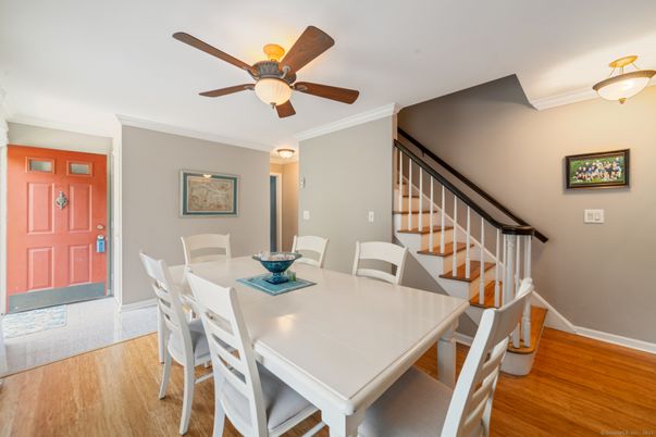 Dining room, Interior, Wood Texture Flooring