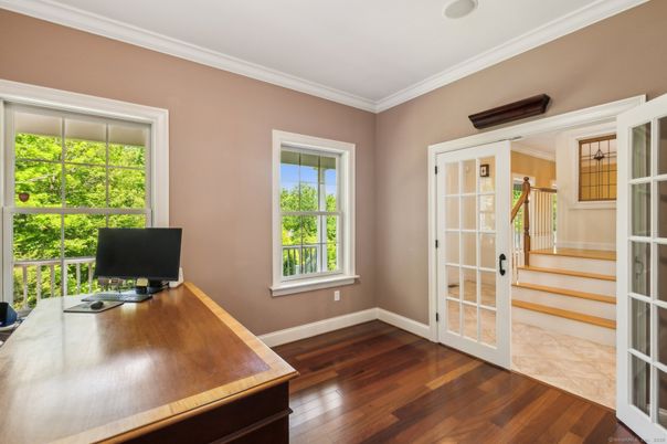 Home Office, Interior, Wood Texture Flooring