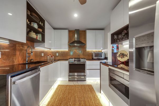 Interior, Kitchen, Recessed Lighting, Stainless Steel Appliances