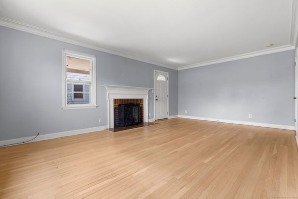 Empty room, Fireplace, Interior, Wood Texture Flooring