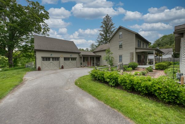 Attached, Backyard, Exterior, Facade, Farmhouse