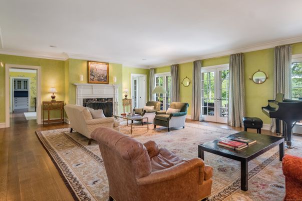 Fireplace, Interior, Living room, Piano, Wood Texture Flooring