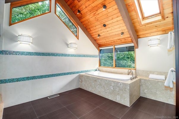 Bathroom, Interior, Wooden Ceilings