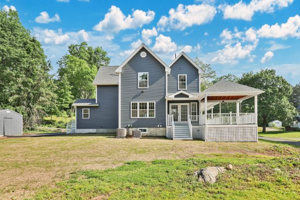 Backyard, Exterior, Facade, Queen Anne Victorian