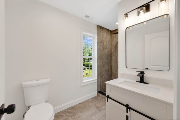 Bathroom, Interior, Wood Texture Flooring
