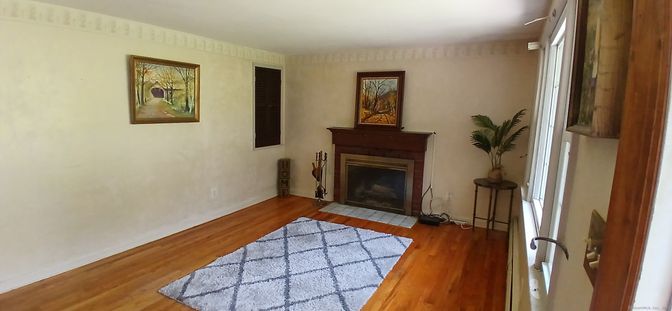 Fireplace, Interior, Wood Texture Flooring