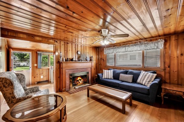 Fireplace, Interior, Living room, Wooden Ceilings, Wood Texture Flooring, Wooden Walls