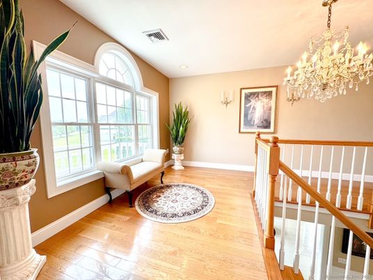 Chandelier, Interior, Recessed Lighting, Wood Texture Flooring