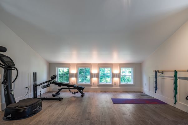 Fitness Equipment, Interior, Wood Texture Flooring