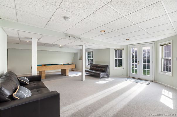 Billiard Table, Game Room, Interior, Recessed Lighting